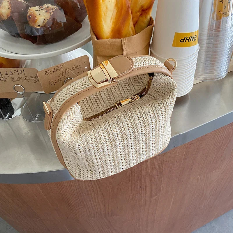 Hand-Woven Maldives Straw Bag