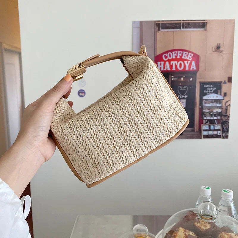 Hand-Woven Maldives Straw Bag